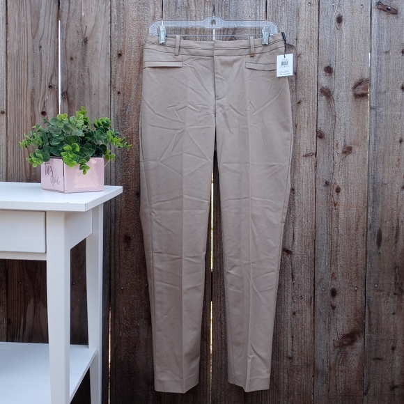 NWT Calvin Klein Khaki Dress Pants Size 4 - Picture 3 of 7